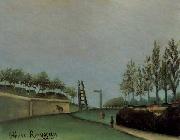 Henri Rousseau Fortification Porte de Vanves oil